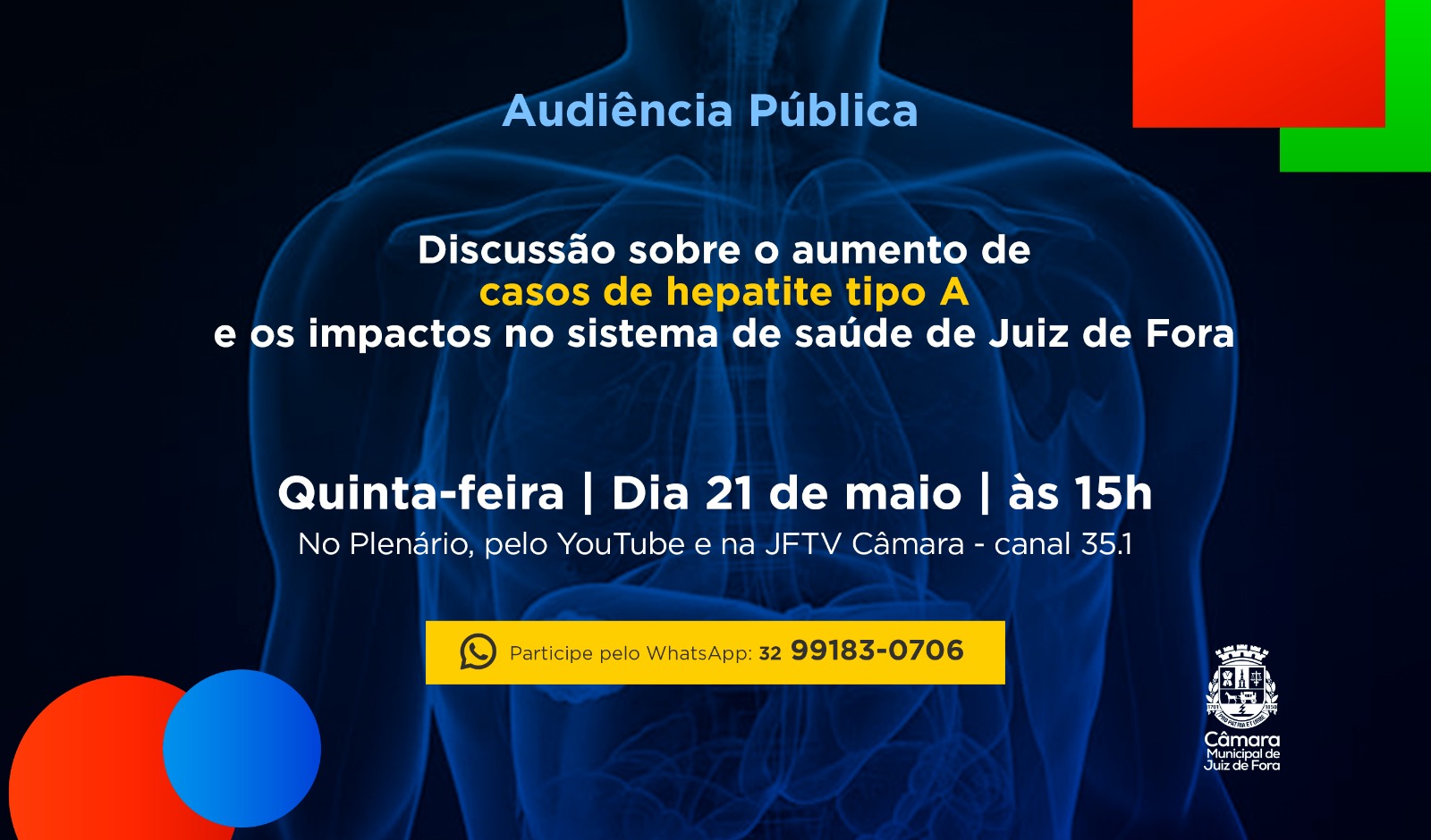 Audiência Pública - Câmara discute o aumento de casos de hepatite A em JF (20/05/2026 00:00:00)