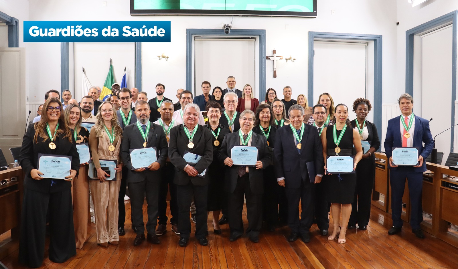 Guardiões da Saúde - Câmara Municipal homenageia profissionais de saúde que fazem a diferença em JF (20/05/2026 00:00:00)