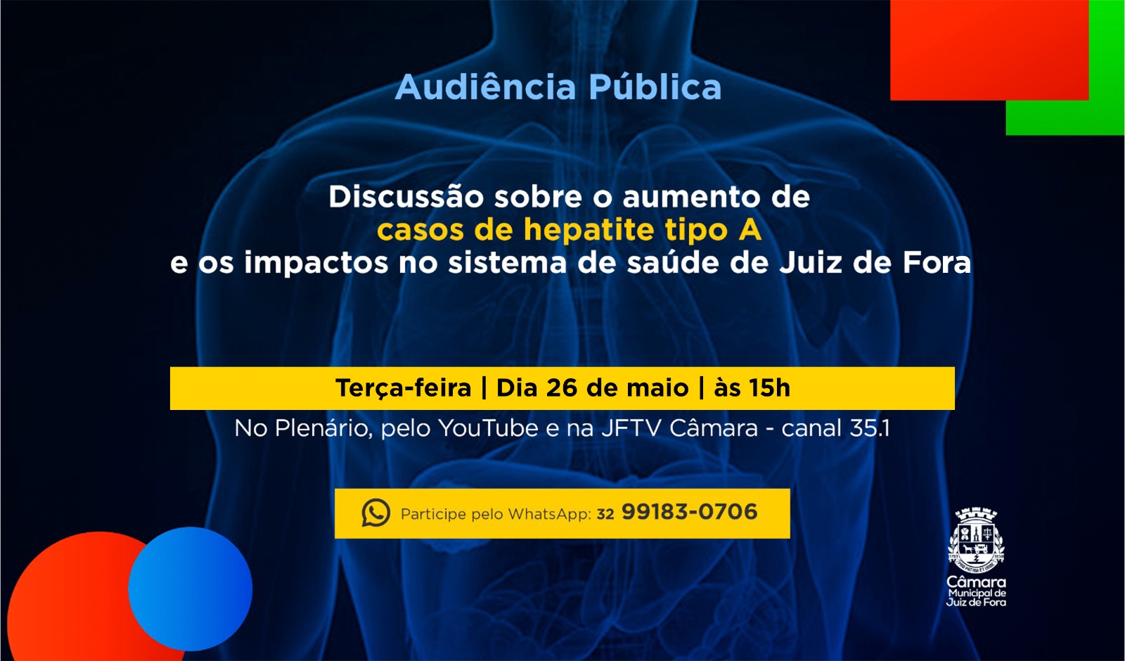 Audiência Pública - Câmara discute o aumento de casos de hepatite A em JF (22/05/2026 00:00:00)