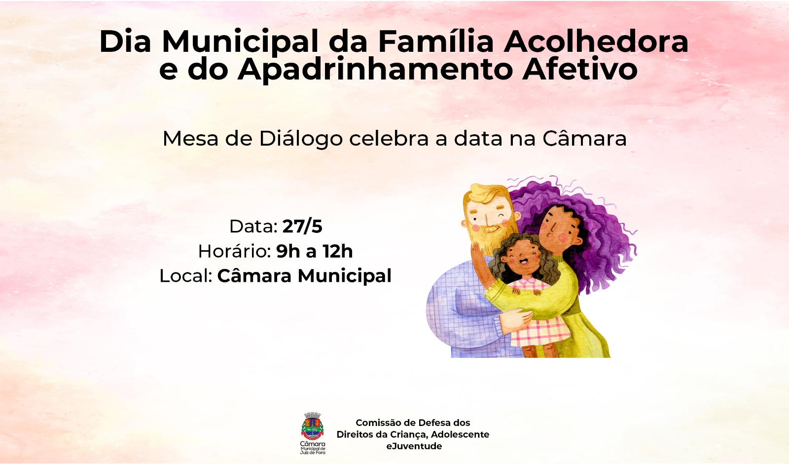 Dia Municipal da Família Acolhedora e do Apadrinhamento Afetivo - Mesa de Diálogo celebra a data na Câmara (22/05/2026 00:00:00)