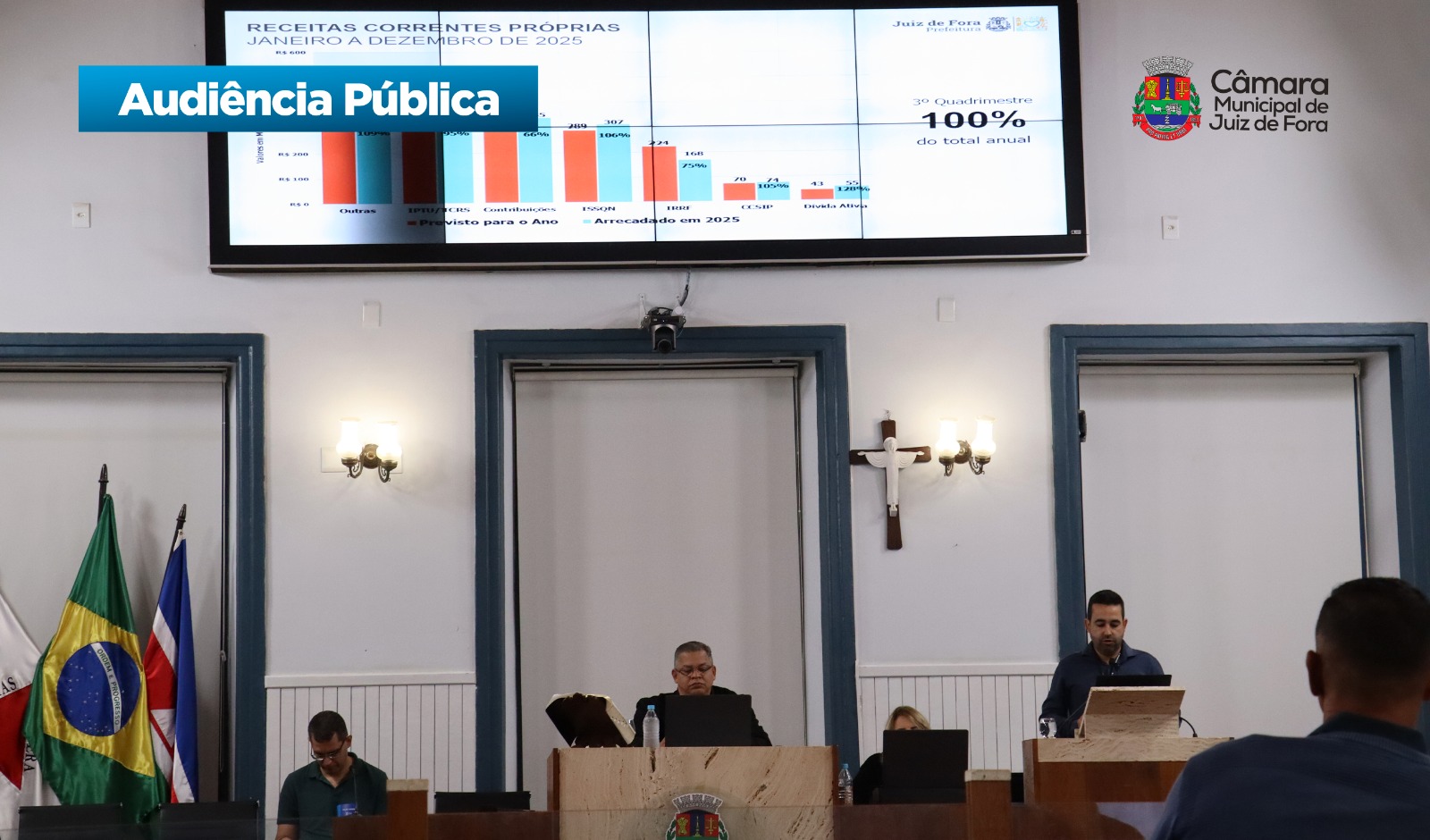 Audiência Pública - Câmara recebe PJF para prestação de contas de 2025 (29/05/2026 00:00:00)
