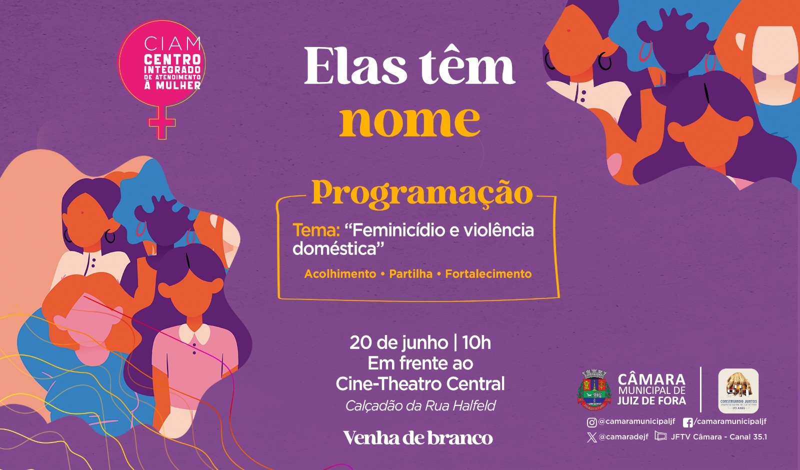 Feminicídio - Ciam participa de manifestação contra violência (12/06/2026 00:00:00)