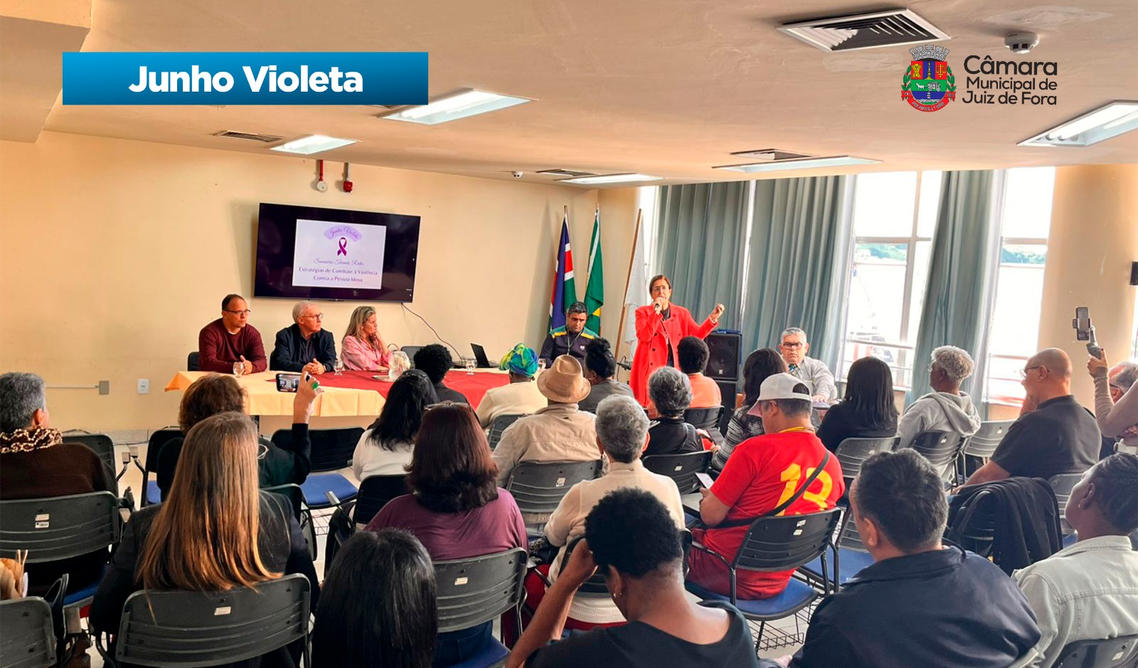 Junho Violeta - Comissão da Pessoa Idosa participa de seminário sobre enfrentamento à violência (16/06/2026 00:00:00)