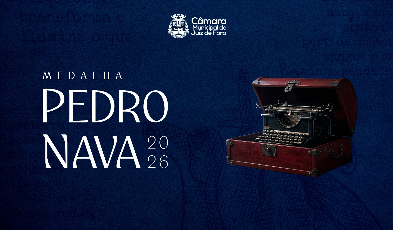 Pedro Nava – Câmara de JF homenageia pessoas que contribuíram para a literatura e preservação da memória (22/06/2026 00:00:00)