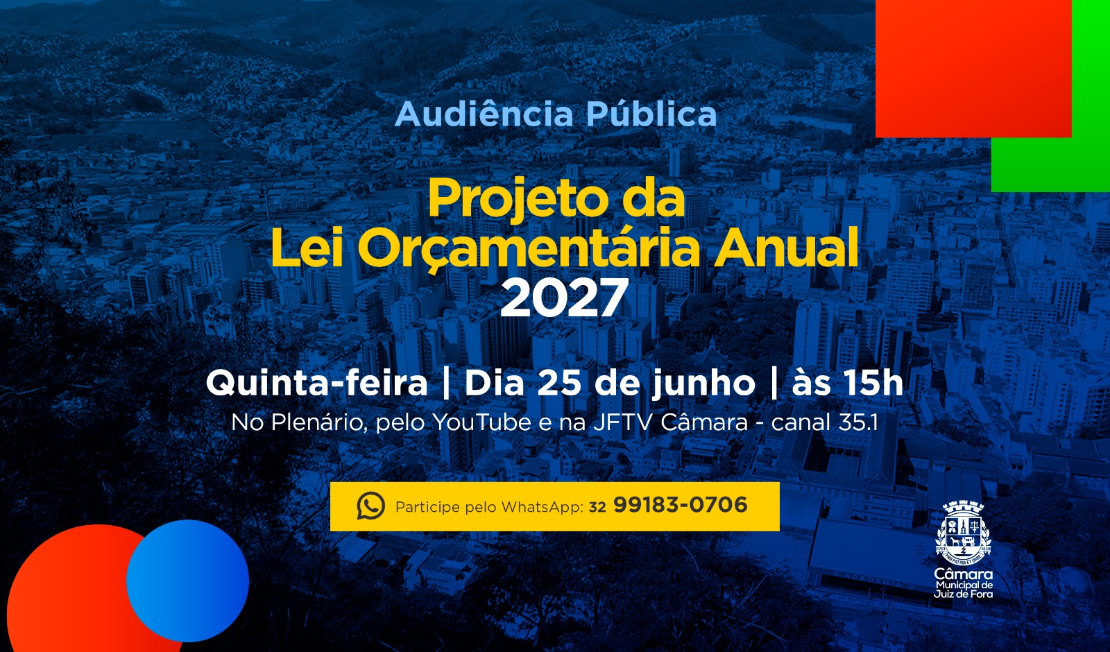 Audiência Pública - Câmara Municipal discute diretrizes para o Orçamento de 2027 (23/06/2026 00:00:00)