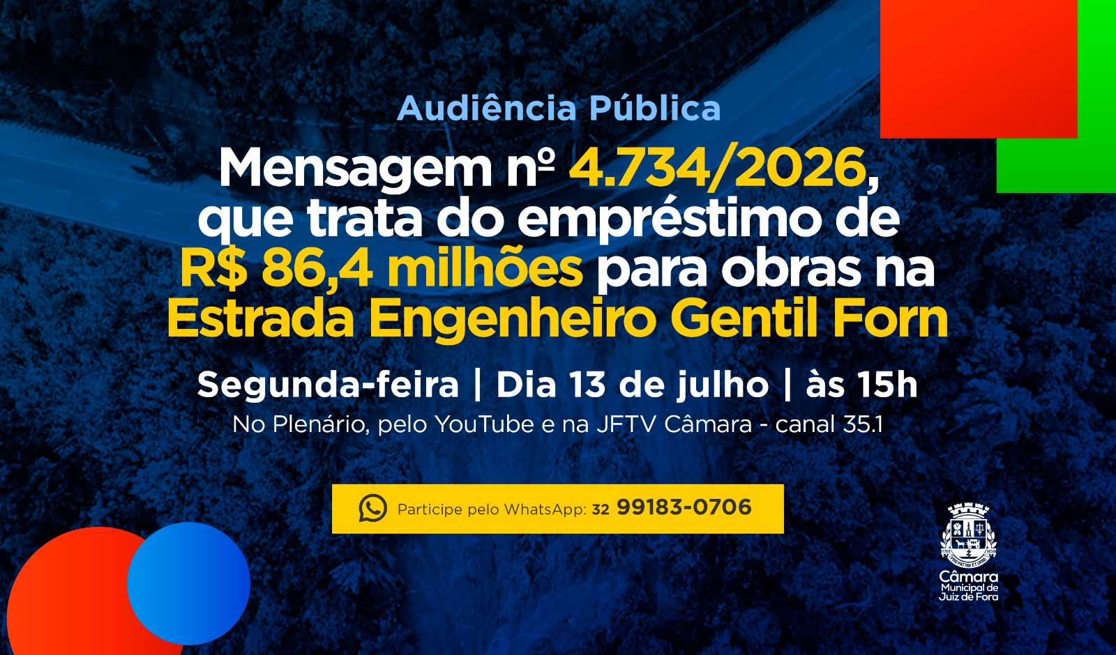 Audiência Pública - Câmara debate financiamento para recuperação da Estrada Engenheiro Gentil Forn (10/07/2026 00:00:00)