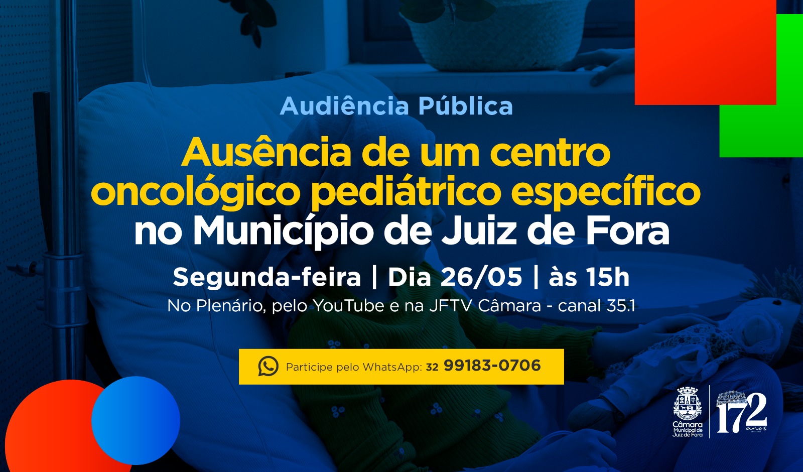 Câmara vai discutir falta de um centro oncológico pediátrico em JF (21/05/2025 00:00:00)