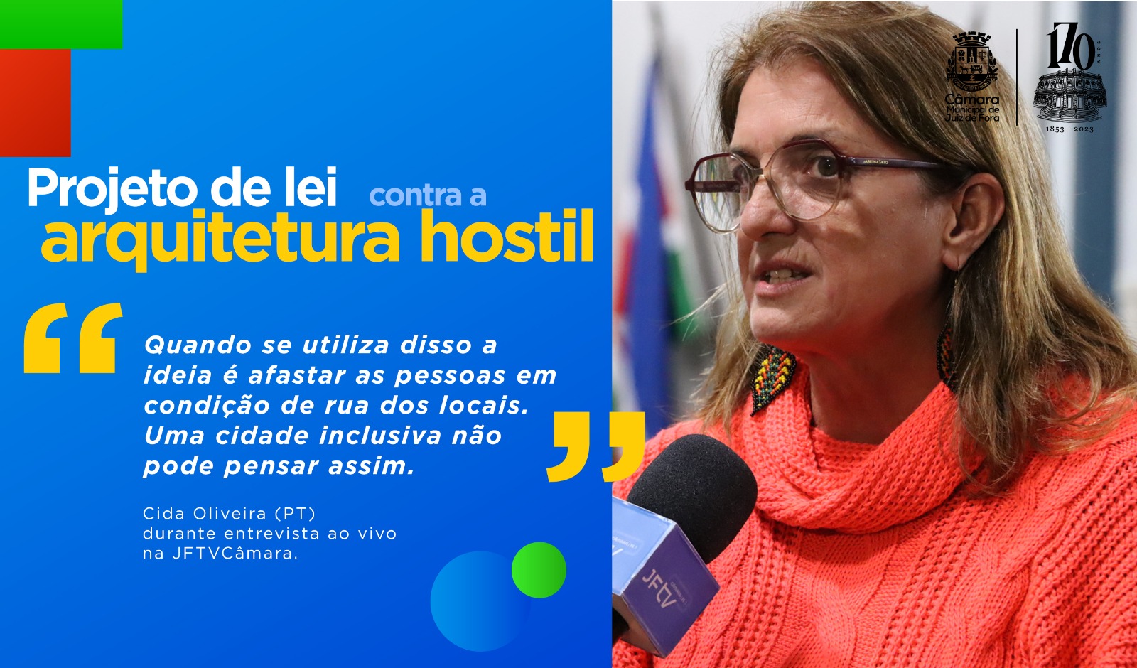 Ao Vivo - Cida Oliveira analisa projeto que prevê proibição de arquitetura hostil (20/06/2023 00:00:00)