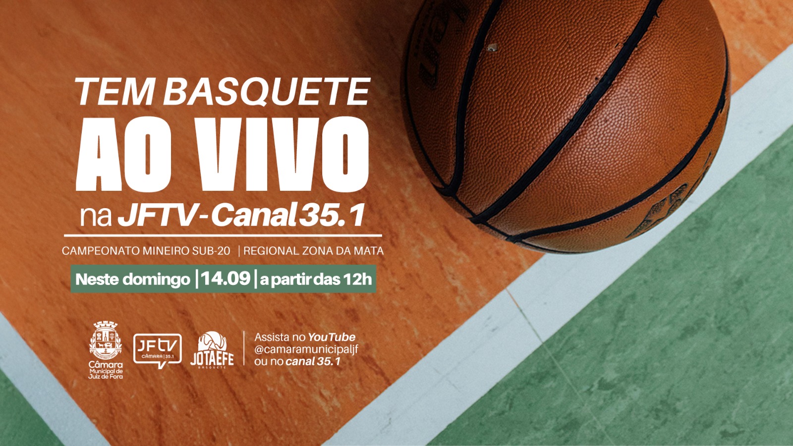 Domingo, JFTV vai transmitir final do Campeonato Mineiro de Basquete (11/09/2025 00:00:00)