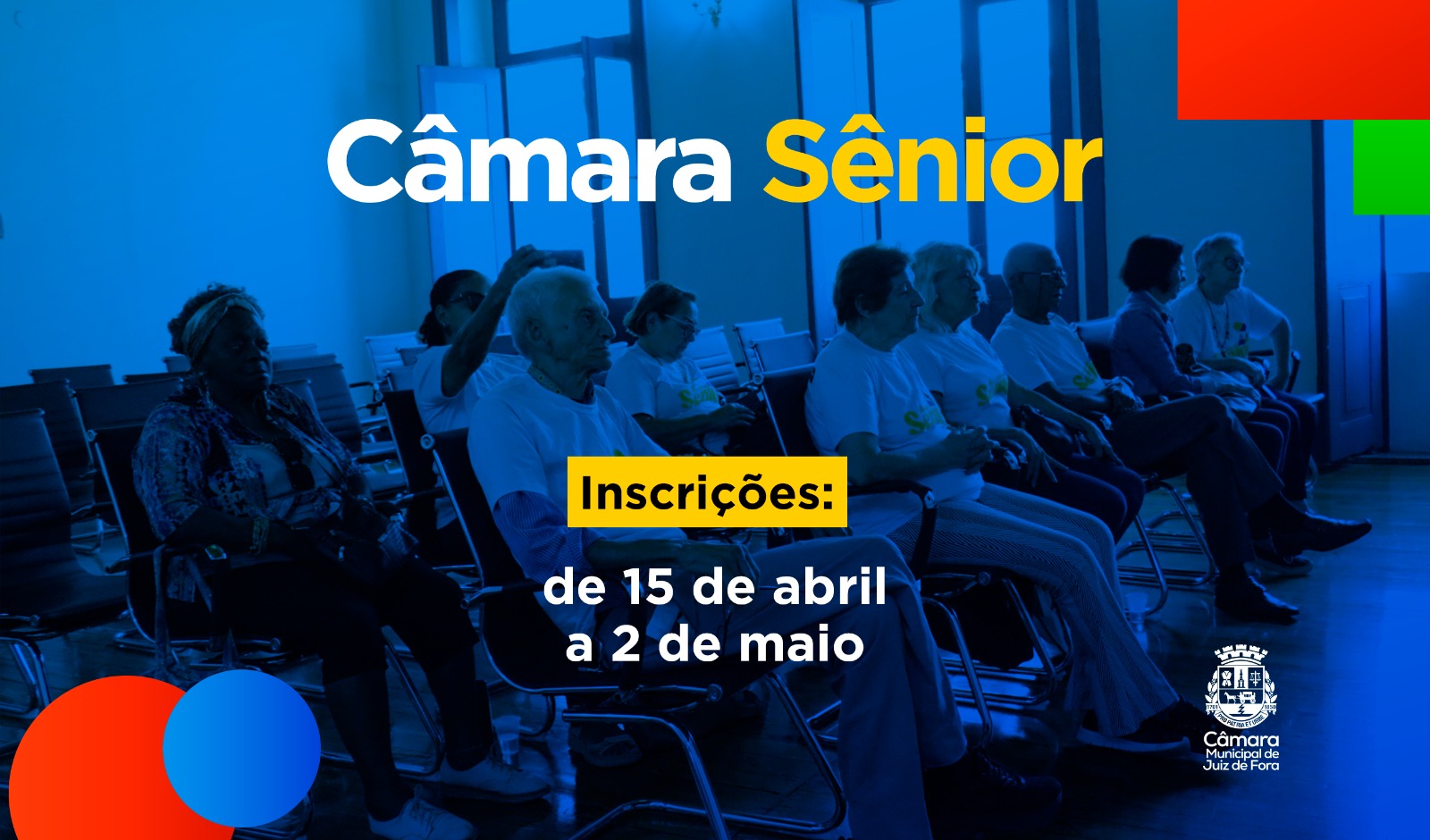 Câmara Municipal abre inscrições para o projeto Câmara Sênior em Juiz de Fora (14/04/2026 00:00:00)