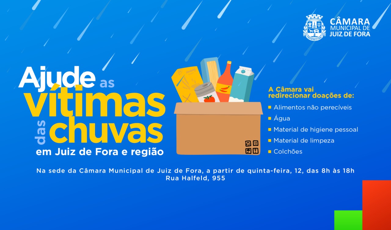 Câmara promove campanha de auxílio às vítimas das chuvas (11/01/2023 00:00:00)