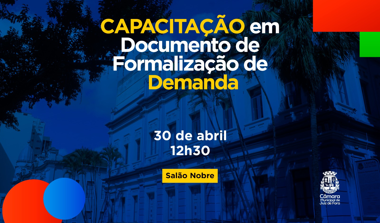 Documento de Formalização de Demanda - Câmara promove capacitação de servidores (29/04/2026 00:00:00)