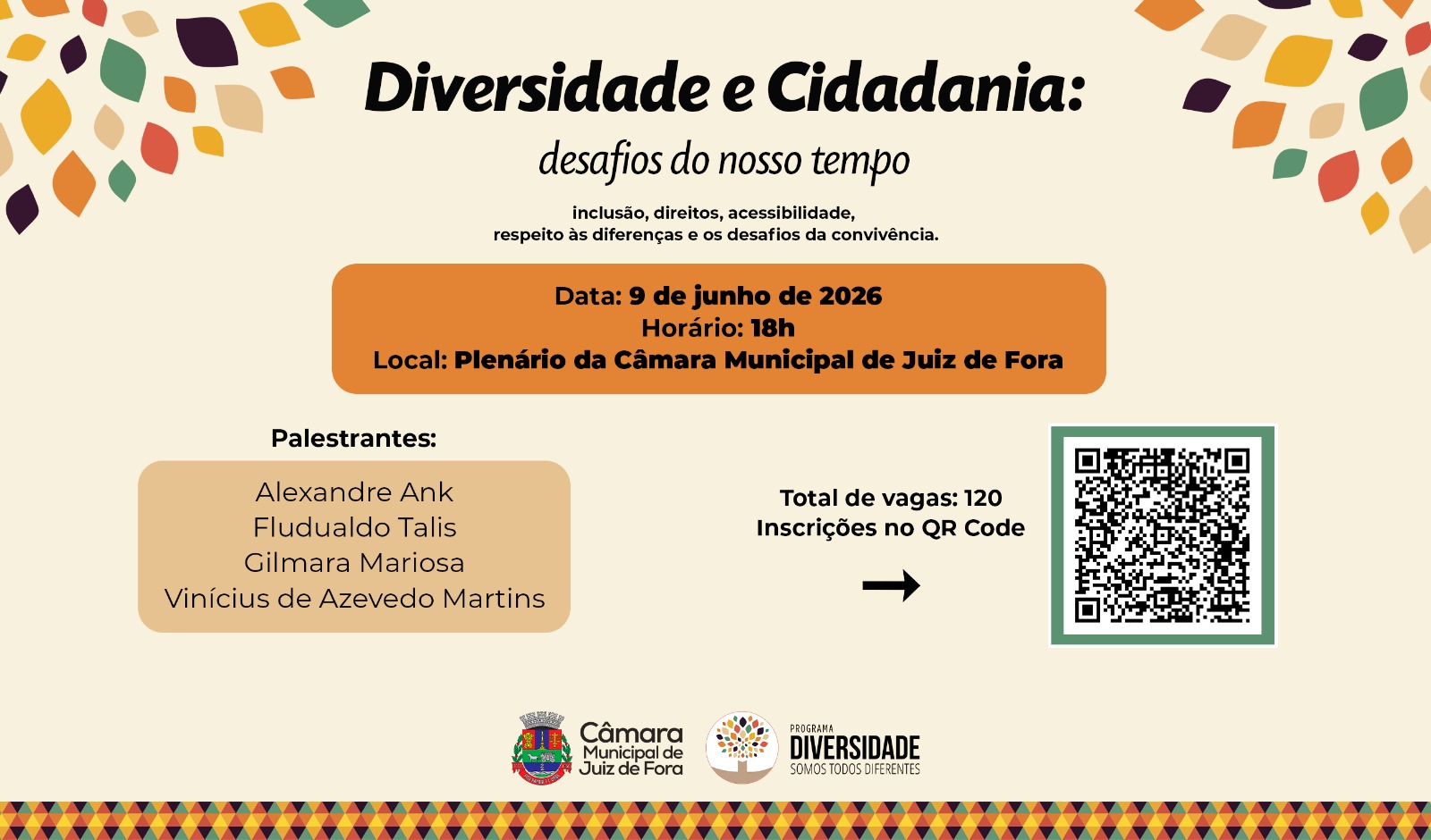 Diversidade - Câmara Municipal promove evento para inclusão e combate ao preconceito (03/06/2026 00:00:00)