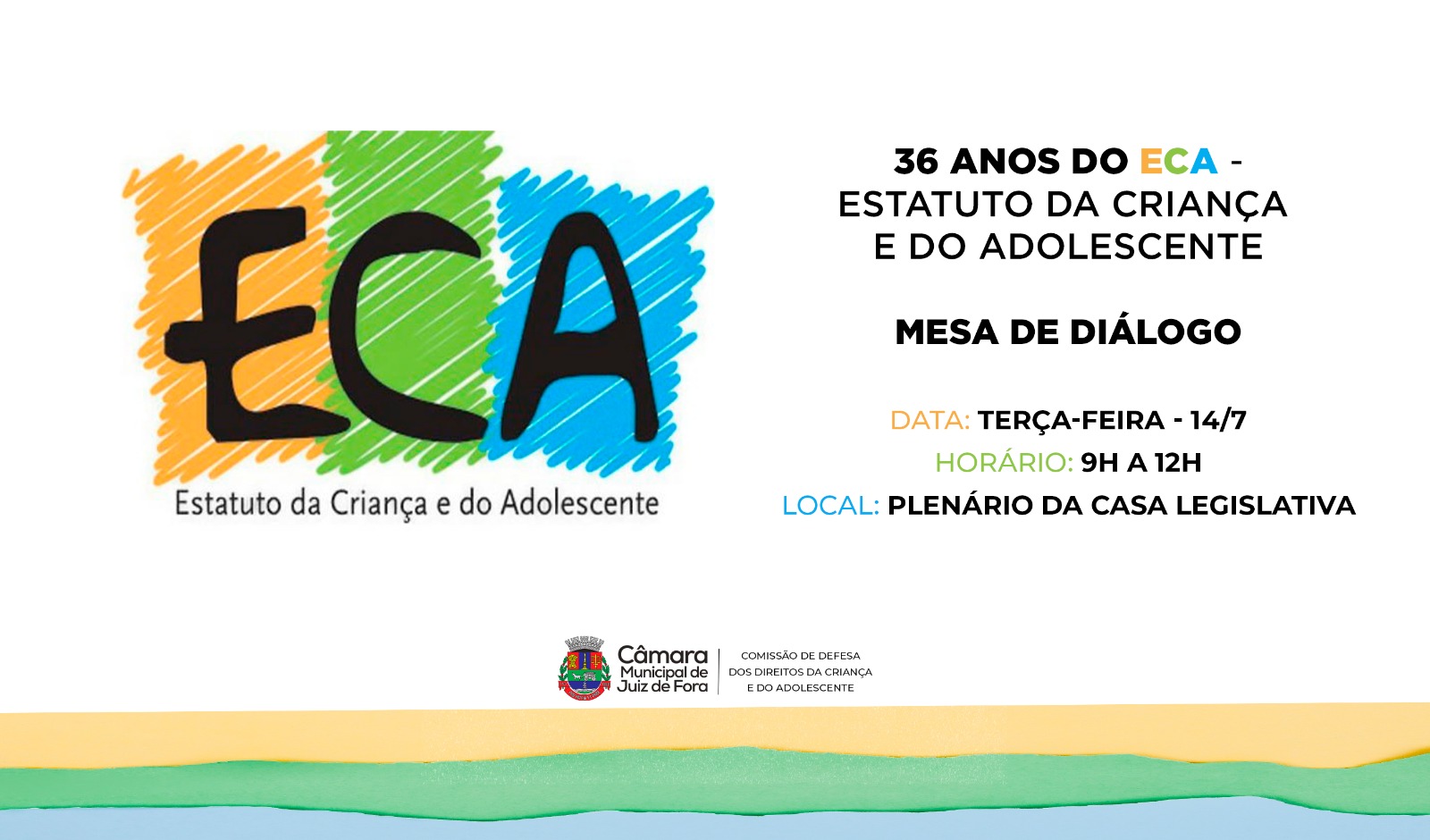 36 anos do Eca - Comissão da Criança e Adolescente promove mesa de diálogo para celebrar data (09/07/2026 00:00:00)
