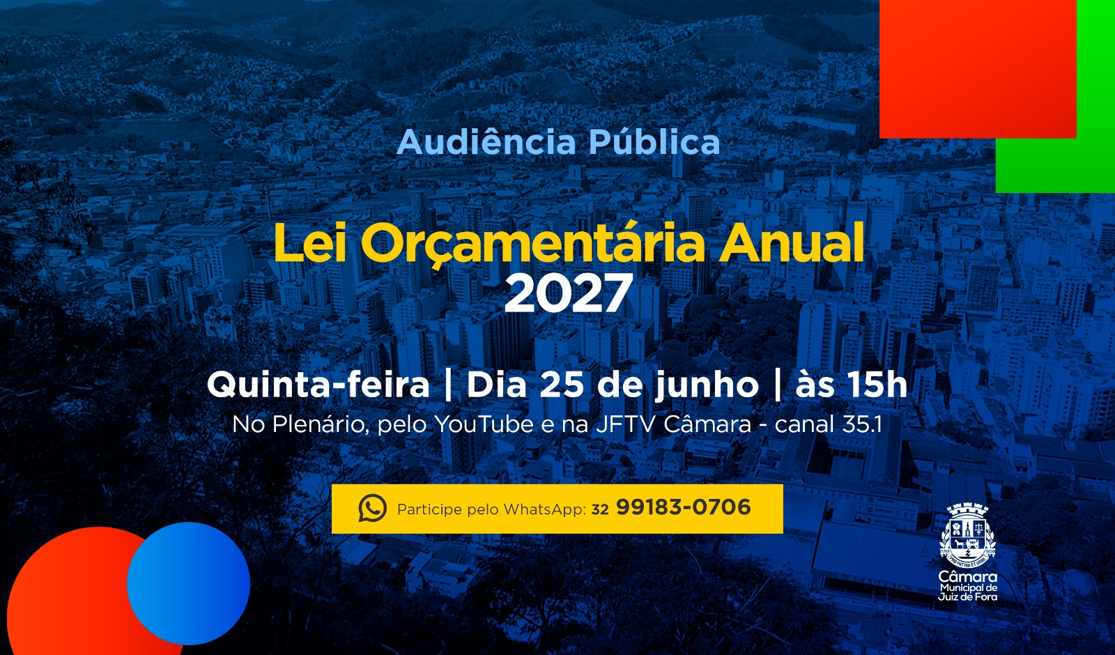 Audiência Pública - Câmara Municipal discute diretrizes para o Orçamento de 2027 (23/06/2026 00:00:00)