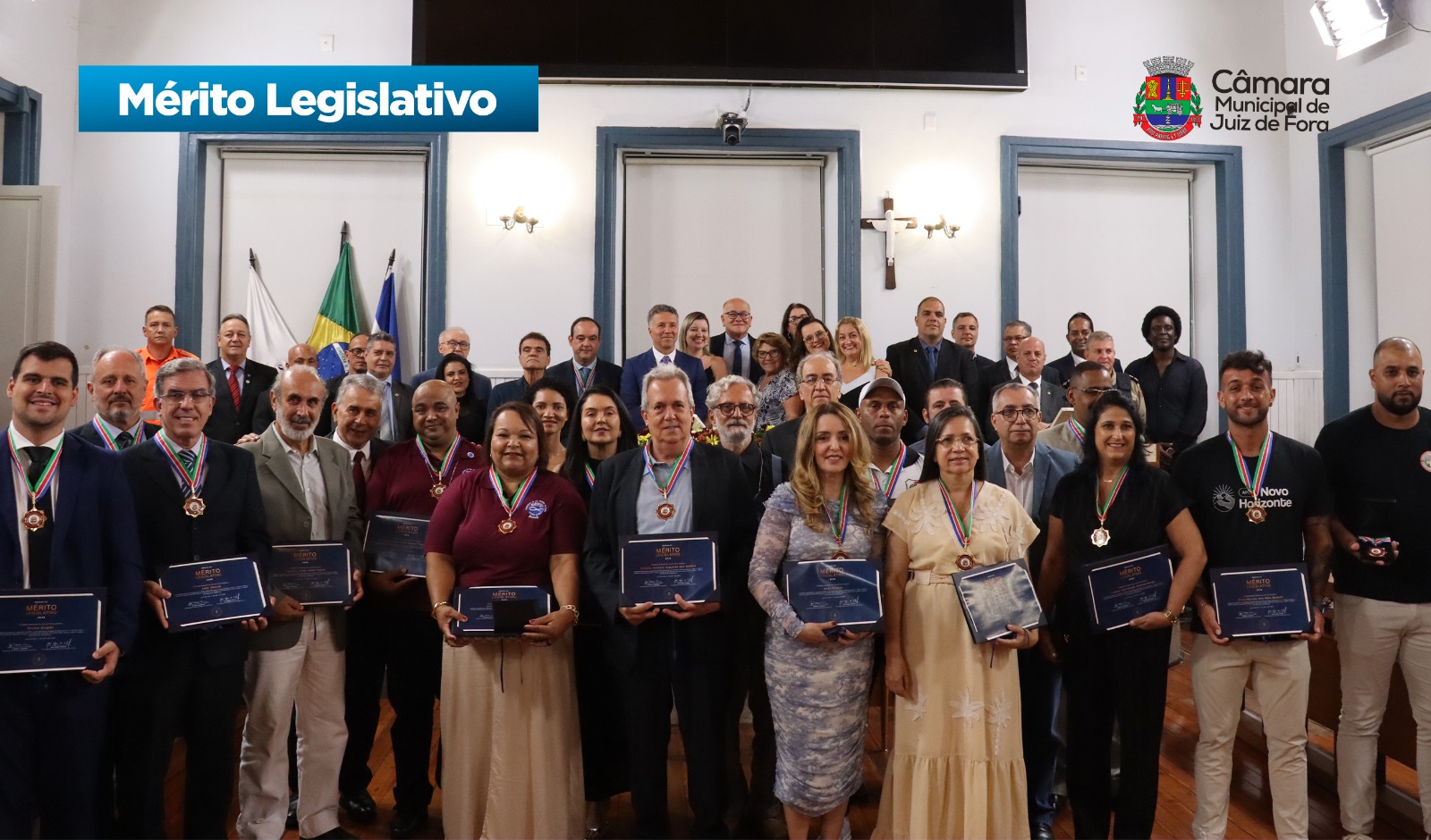 Mérito Legislativo - Câmara entrega homenagem a 24 juiz-foranos que contribuem para a construção da cidade (08/04/2026 00:00:00)