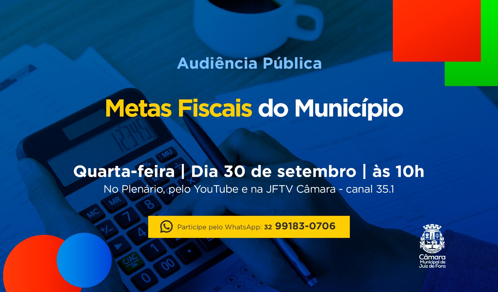 Audiência Pública - Câmara discute Metas Fiscais do Município (29/09/2026 00:00:00)