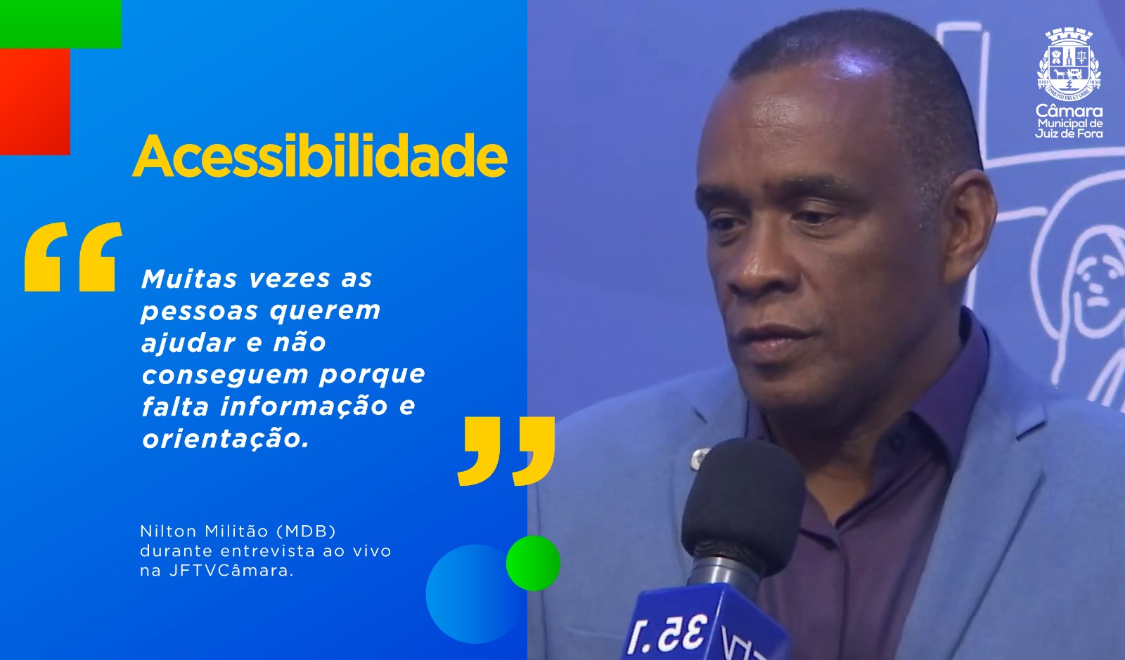 Ao Vivo - Nilton Militão defende conscientização nas escolas sobre desafios das pessoas com deficiência (22/04/2024 00:00:00)