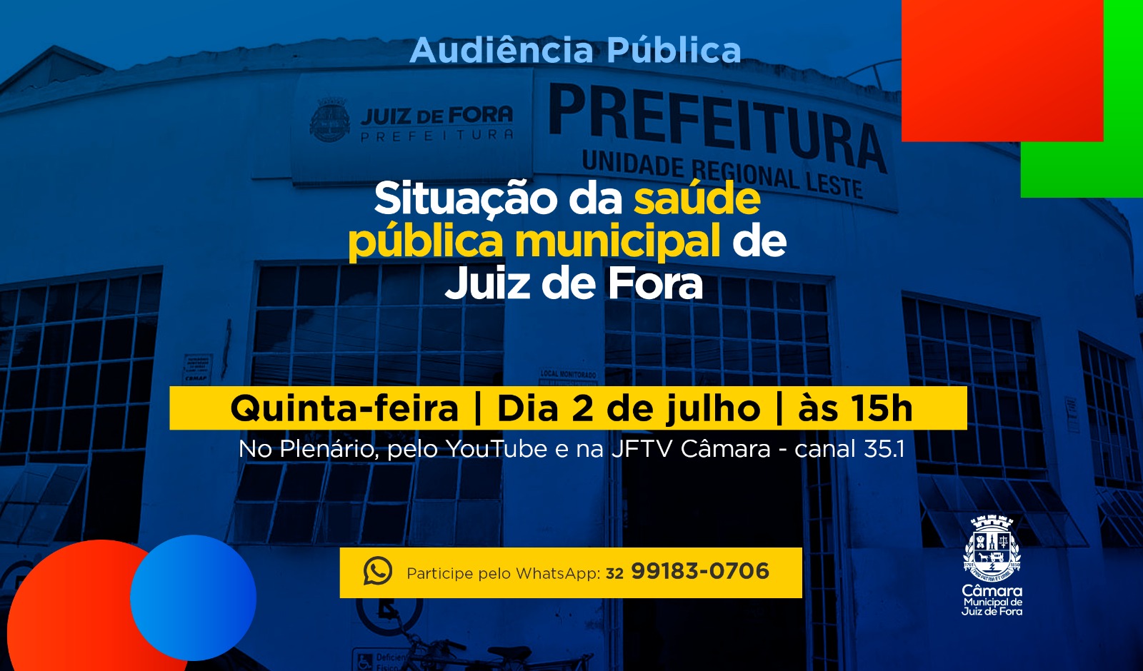 Audiência Pública - Discussão sobre a situação da saúde pública em JF (30/06/2026 00:00:00)