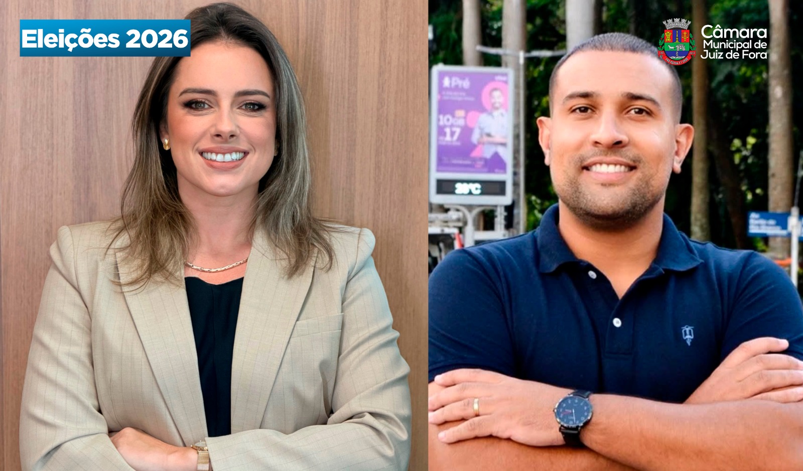 Eleições 2026 - Natália Paletta e Carlos Meira devem assumir vagas na Câmara de Juiz de Fora (05/10/2026 00:00:00)
