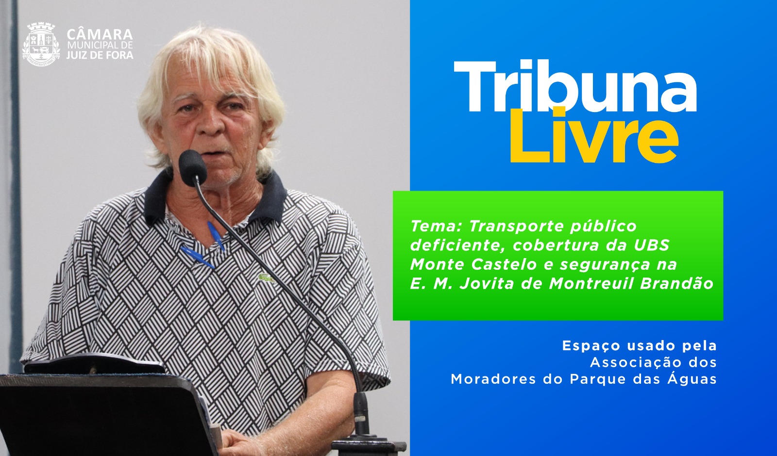 Tribuna Livre - Associação do Parque das Águas cobra mais transporte, saúde e segurança no bairro (15/02/2023 00:00:00)