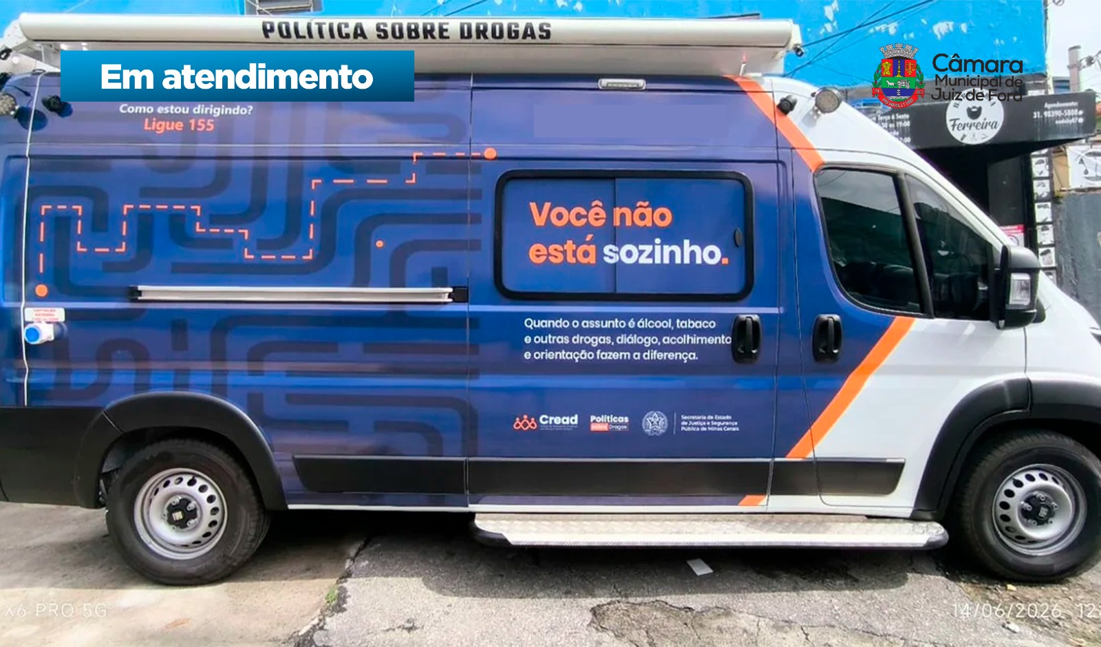 Câmara recebe unidade móvel para atendimento a pessoas com dependência química na sexta, 19 (18/06/2026 00:00:00)