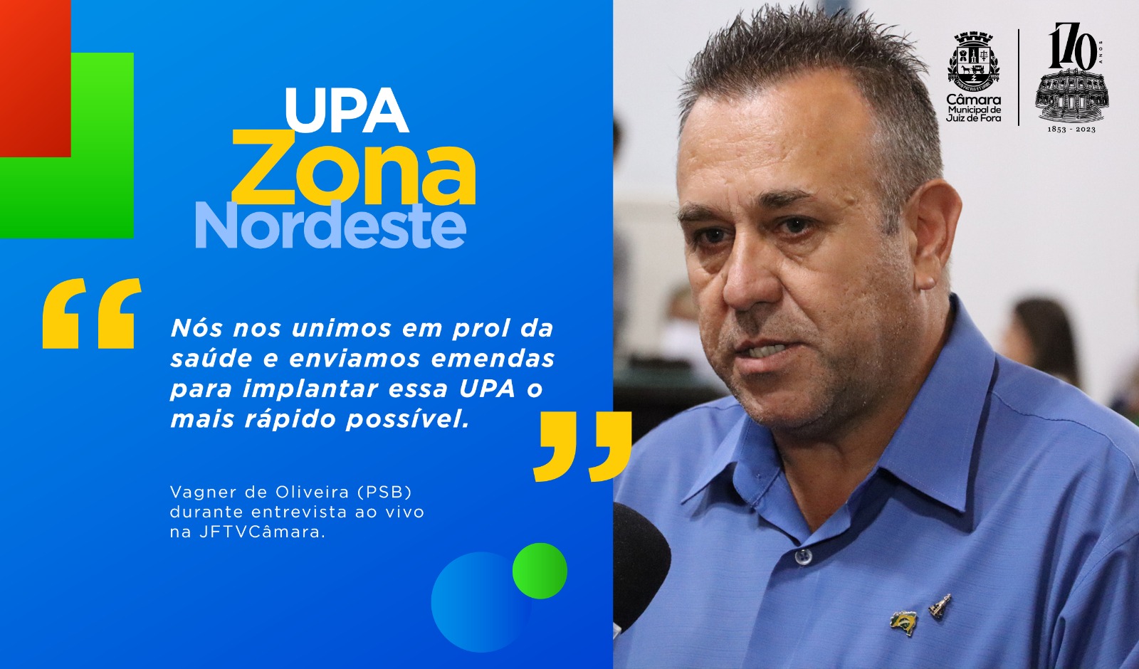 Ao Vivo - Vagner de Oliveira defende UPA na região Nordeste (28/04/2023 00:00:00)