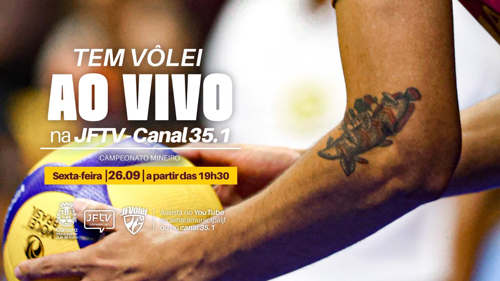 JFTV vai transmitir ao vivo jogo entre JF Vôlei e Monte Carmelo (24/09/2025 00:00:00)